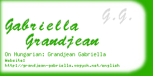 gabriella grandjean business card